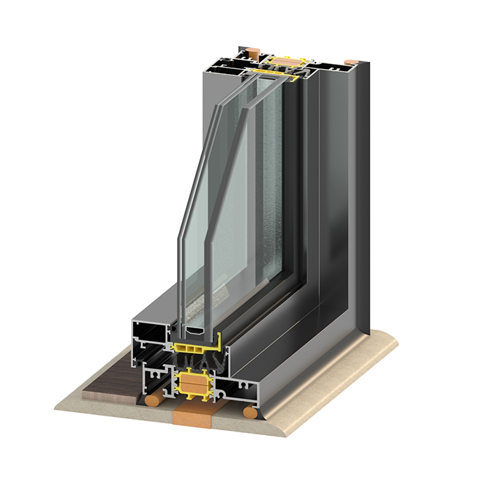 37 000 Finestra Parete Serie Inswing